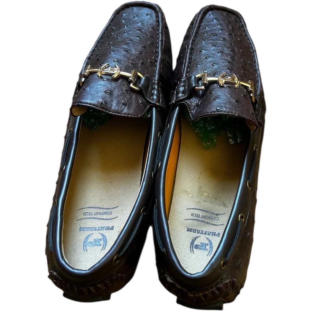 Phat Farm men's pebble faux leather slip-on shoes Sz 9